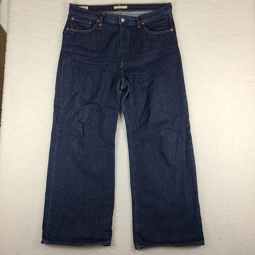 Levi's Dark Blue Wide Leg Jeans